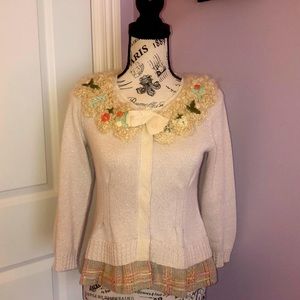 Anthropology- Field and Flower cardigan sweater